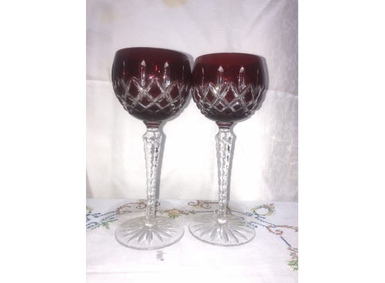 AJKA Hungarian Crystal Wine Glasses