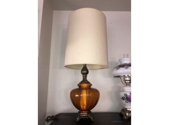 Vintage Amber Lamp