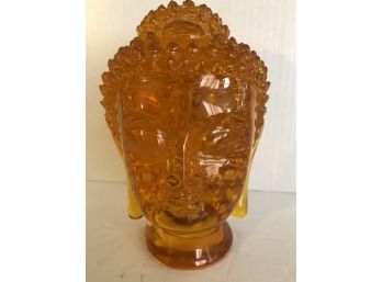 Amber Buddha Head