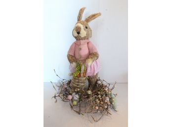 Straw Easter Bunny