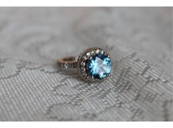 Sterling And Gem Ring