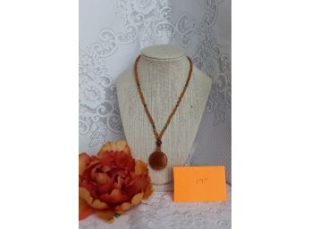 Carnelian And Red Agate  Necklace