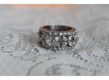 Sterlling And Cz Ring