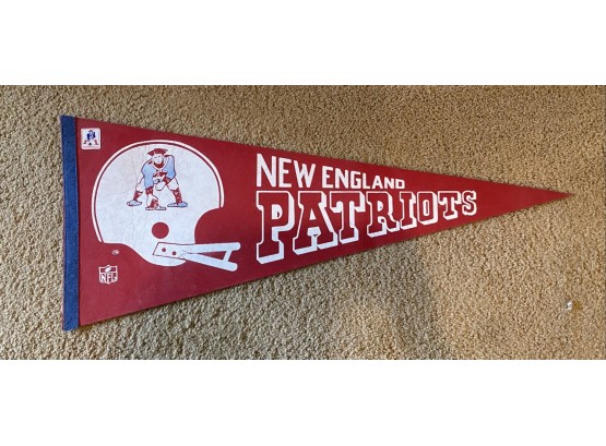 Vintage New England Patriots NFL Football Pennant