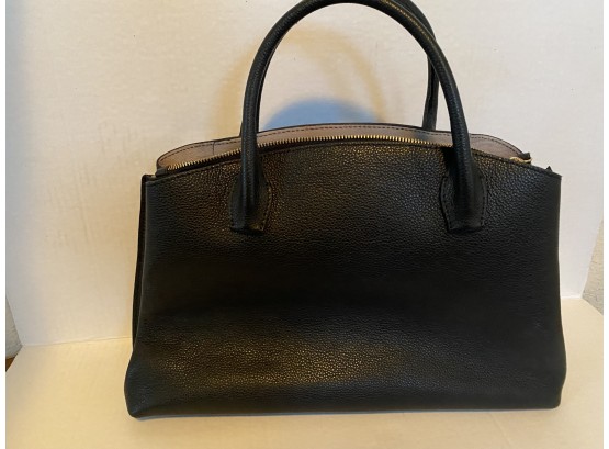 New Iacucci Black Leather Purse Handbag