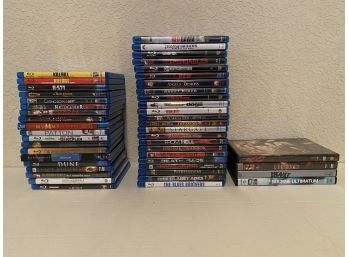 Collection Of Blue Ray DVDS & Regular Format DVD 46 Movies