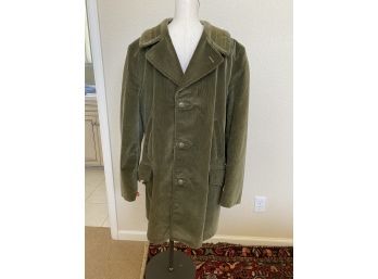 Men's Vintage Mid Century Sears Country Courdroy Coat Size 44 L