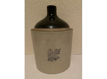 Vintage Whiskey Moonshine Western Stoneware Pottery Jug