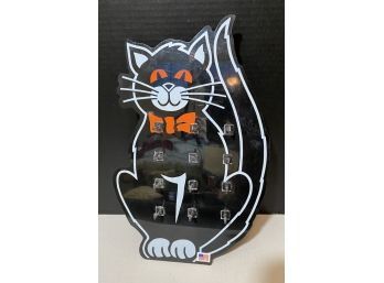Vintage Made In USA Plastic Halloween Cat Key Or Jewelry Holder