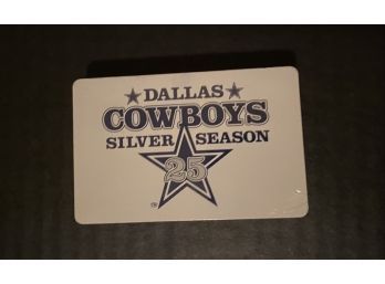 Dallas Cowboys NFL Football Silver Season 25 Playing Cards