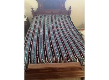 Vintage Hand Crotchet Yarn Blanket BedSpread