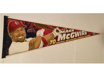 Vintage Mark McGwire 1998 St Louis Cardinal Major League Baseball Pennant