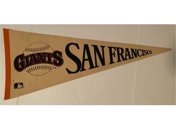 Vintage San Francisco Giants Major League Baseball Pennant