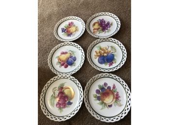 Set Of Hand Pained Plates