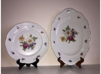 SERVING PLATE AND PLATE