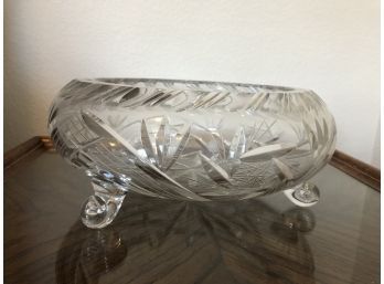 Leadt Fotted  Crystal Bowl
