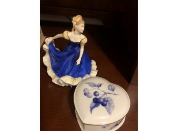 Lady Figurine And Box