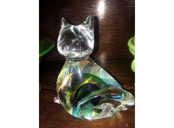 Glass Kitty Cat