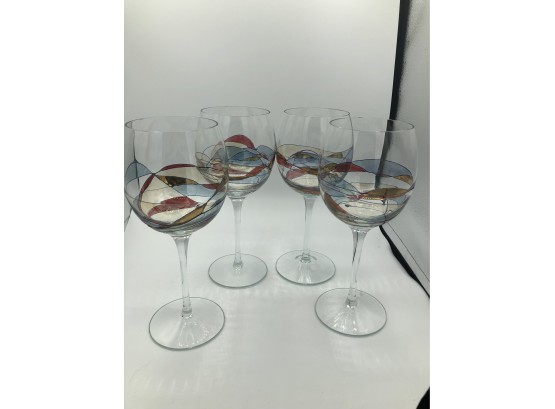 Set Of Four Wine Glasses