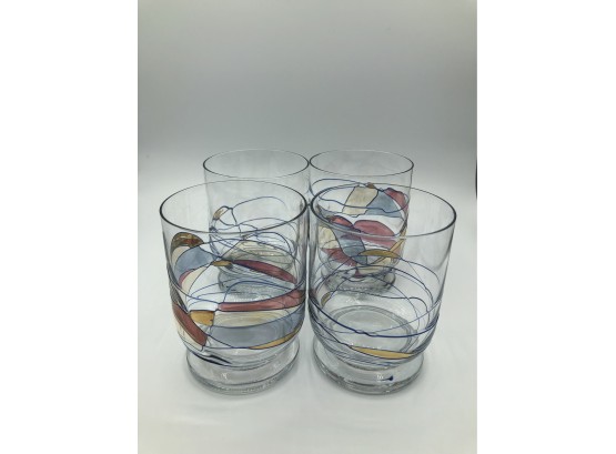 Set Of Four Wiskey Glasses