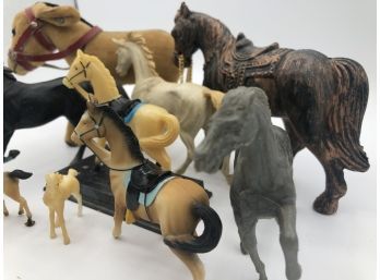 Lot Of Vintage Horse Figurines