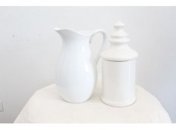 PITCHER AND CANISTER