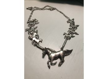 Sterling Hourse Necklace