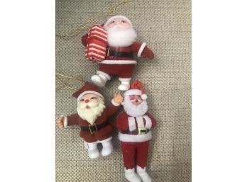 Vintage Santa Ornaments