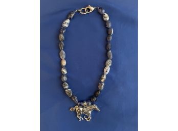 Sodalite Mustang Necklace