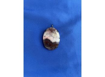 Lace Agate Pendant In .925