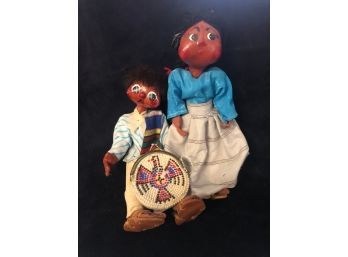 Vintage Dolls And Coin Purse