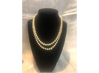 Pair Pearl Necklaces