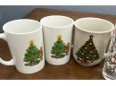 Vintage Collection Of Christmas Mugs Glasses Shipping Available