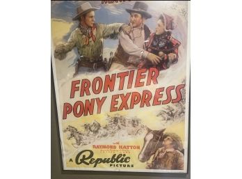 Roy Rogers Frontier Pony Express Poster