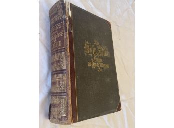 Antique 1869 The Holy Bible Complete And How To Understand It