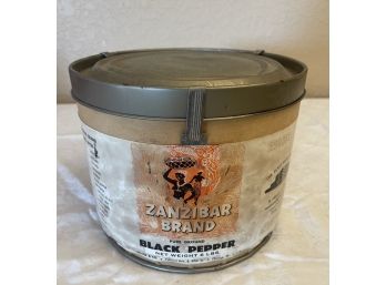 1950's Large Zanzibar Brand Black Pepper