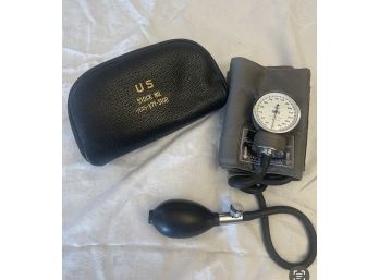 Vintage U.S. Army Blood Pressure Cuff And Bag