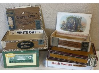 Five Old / Vintage Cigar Boxes