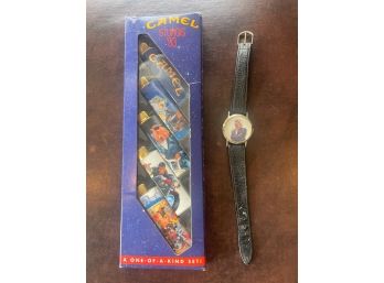 Vintage Camel Sturgis 1993 Lighter Set And Camel Watch