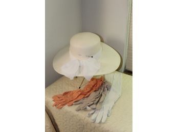 Vintage Hat And Gloves