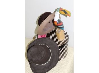 VINTAGE HATS AND TUCAN