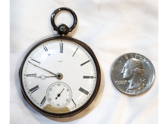 1841 Pocket Watch Robinson & Thompson Mvmt Sterling Silver James Jackson Case