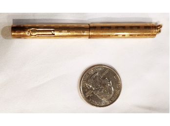 Gold Filled Wahl Fountain Pen No 2 Wahl 14K Gold Nib Ring Top Circa 1904