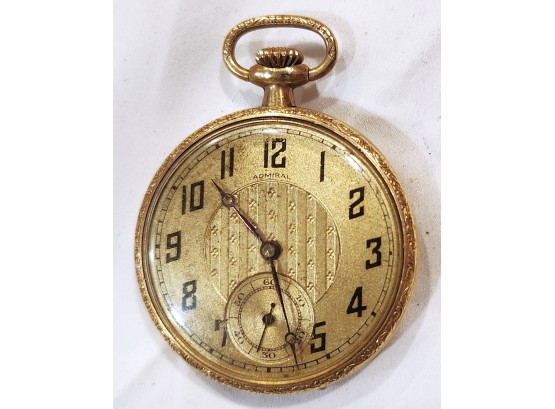 Antique Tacy  Swiss Made Pocket Watch Admiral Model Very Art Deco