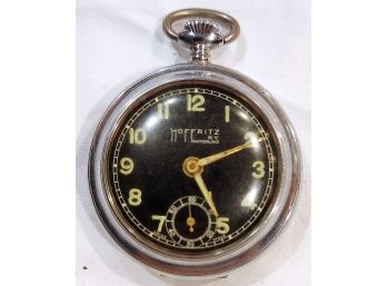 Vintage Hoffritz Travel Alarm Clock Pocket Watch