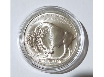 2001 Buffalo Indian Head 'Nickel' Dollar 26.73 Grams .900 Fine Silver Bullion Coin