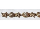 Lot 3 Bracelet Sterling Silver 925 Leaping Dolphins Starfish & Sea Shells Dangling Hearts