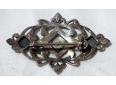 Lot/3 Sterling Silver 925 Marcasite Pin Brooch Jewelry