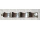 Sterling Silver 925 Handmade Decorated Gunmetal Patina 1 Inch Wide Bracelet
