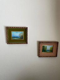 Pair Of Small Nature Paintings